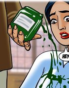 Teacher spills paint on his big-titted teen student