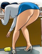 Uncle rubs his dick on a hot chick’s sweet ass