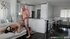 hot skinny long-haired housemaid