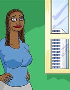 Ebony knockout lives a double life as a heroine