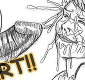 Woman receives a shocking facial from a black dude