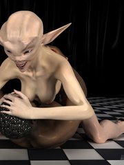 Sexy female alien’s gripping BBC encounter - Picture 4