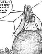 Heavy-bottomed teacher defends a bullied student