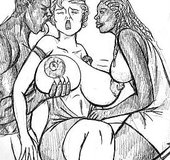 Babe with huge boobs hooks up with blacks