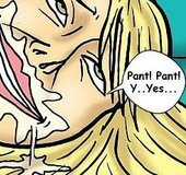 Unfaithful tart pants hard after a hardcore fuck