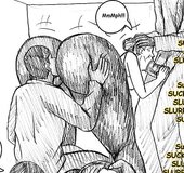 Woman tips black brutes with her pleasure holes