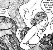 Two well-endowed men double penetrate a slut