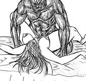 Maiden is manhandled during hookup with ripped guy