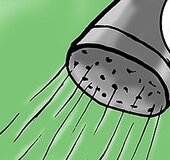 Big-assed MILF showers after a crazy evening