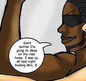 Smug black man is tired after fucking a PAWG