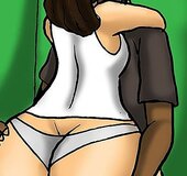 Former teacher teases a young buck with her booty