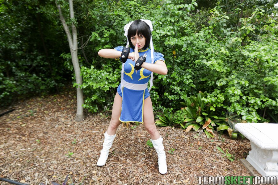 Sexy teenage cosplayer dicked in her tight  - XXX Dessert - Picture 1