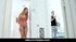 Naughty ginger slut caught while pussy-playing and punished by drilling