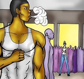 Blonde daydreams about an interracial bang