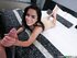 latina teen rubs her