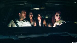 Amazing foursome zombie orgy for three brunettes