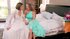 bride and bridesmaid enjoy