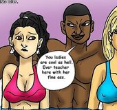 Older women excite a bunch of young black boys