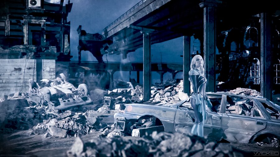 Amazing threesome fucking with boobed blond - XXX Dessert - Picture 3