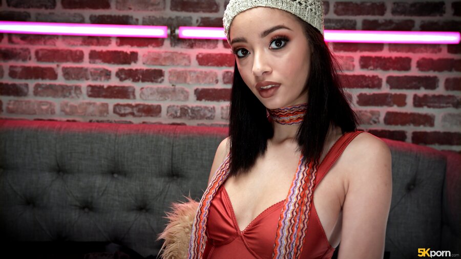 Brunette teen sheds lingerie to get banged  - XXX Dessert - Picture 1