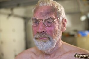 Boobs sucking and hard old man fuck for  - Picture 14