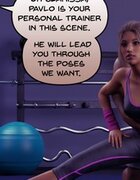 Clueless diva is set up during a workout. Instagram Workout By Hawke.