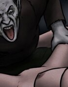 Ghouls pressure naked slave to spread her legs. Trick And Treat By Slasher.