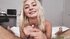 wide-eyed hottie gives the