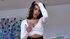 playful brunette plays the