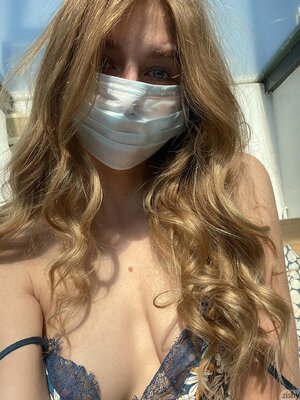 Blonde teen beauty naked in quarantine
