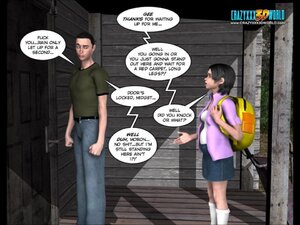 Alien hunter takes advantage of terrified teen