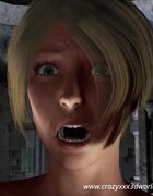 Blonde impregnated by alien