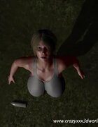 Short haired blonde can't believe fucking alien