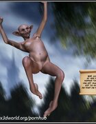 Elf girl fucked in the woods