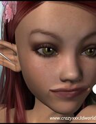 Human dick ejaculates into hot fairy pussy