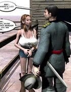 Soldier fucks brunette preggo