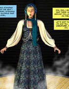 Pigtailed beuaty taken to alien ship
