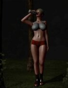 Curvy blonde captured by alien for fucking