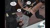 Stockings wearing slut takes huge cumshot on her pussy