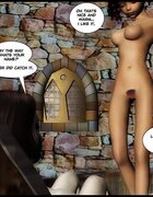 Short skirt sexy redhead teen fucks goblin