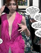 Upset teen's big titties bounce all over