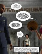 Sporty brunette flashes great tits