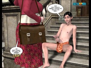 Young buck's cock out outdoors 