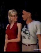 Blonde's kinky skeleton encounter 