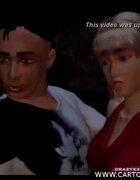 Blonde gives it up to skeleton 