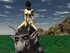 Naked siren rides a fantasy creature 