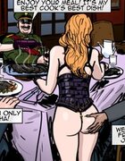 Naked slaves serve Masters an upscale dinner. Prison Horror Story 9 By