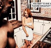 Post-sex breakfast cooked for shocked young miss. Collector By Arctoss.