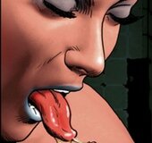 Babe’s pinched nipples covered in salty cum. Dominus By Aquila