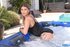 Small tits sexual women with toy outdoor